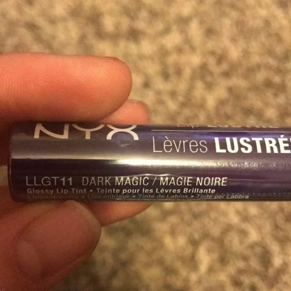 NYX Lip Lustre Glossy Lip Tint Trio Violet Glass Dark Magic Juicy Peach NEW